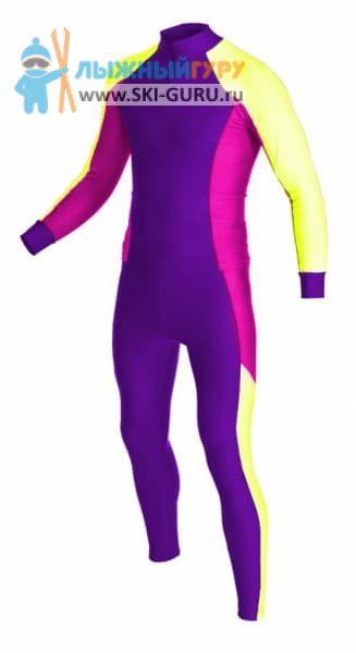 Лыжный гоночный комбинезон RAY, модель Race (Unisex), цвет фиолетовый/желтый/фуксия размер 48 (M)