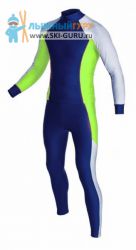 Комбинезон лыжный гоночный RAY, модель Race (Unisex), цвет синий/серо-синий/желтый размер 52 (XL)