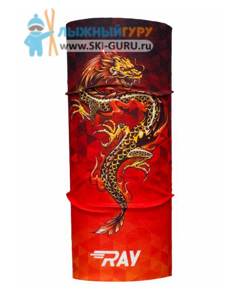 Труба-маска (баф) RAY принт DRAGON оранжевый