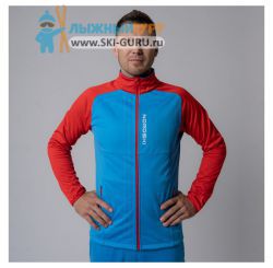 Куртка разминочная Nordski, модель Premium (Man), цвет синий/красный, размер 56 (XXXL)