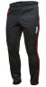 Брюки беговые RAY, модель Active (Unisex), цвет черный/красный, размер 44 (XS)