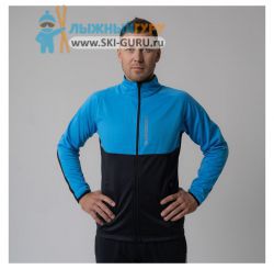 Куртка разминочная Nordski, модель Premium Light (Man), цвет синий/черный, размер 56 (XXXL)
