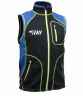 Жилет разминочный RAY, модель Star (Unisex), цвет черный/синий желтый шов размер 50 (L)