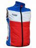 Жилет утепленный RAY, модель Cool (Unisex), цвет синий/белый/красный, размер 48 (M)