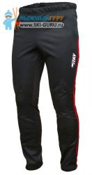 Брюки беговые RAY, модель Active (Unisex), цвет черный/красный, размер 54 (XXL)