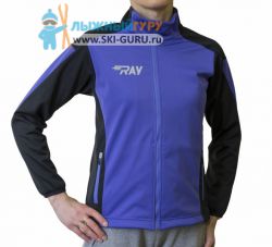 Куртка разминочная RAY, модель Race (Unisex), цвет фиолетовый/черный размер 56 (XXXL)