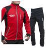 Лыжный костюм RAY, модель Star (Unisex), цвет красный/черный (штаны с кантом) размер 52 (XL)