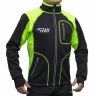 Куртка разминочная RAY, модель Star (Unisex), цвет черный/лимон желтый шов размер 52 (XL)