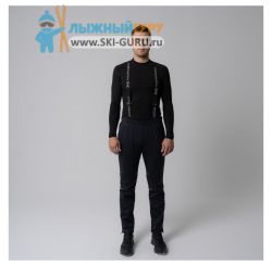 Брюки разминочные Nordski, модель Premium (Man), цвет черный, размер 52 (XL)