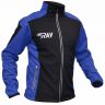 Куртка разминочная RAY, модель Race (Unisex), цвет черный/синий размер 58 (4XL)