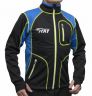 Куртка разминочная RAY, модель Star (Unisex), цвет черный/синий желтый шов размер 52 (XL)