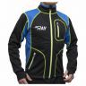 Куртка разминочная RAY, модель Star (Unisex), цвет черный/синий желтый шов размер 52 (XL)