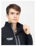 Куртка разминочная RAY WS, модель NEO (Men), на флисе,чёрная, молния светоотр, размер 46