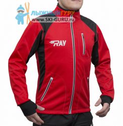 Куртка разминочная RAY, модель Star (Kid), цвет красный/черный, размер 36 (рост 135-140 см)