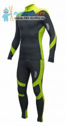 Комбинезон лыжный гоночный RAY, модель Next (Unisex), цвет серый/желтый размер 52 (XL)