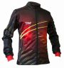Куртка разминочная RAY, модель Casual принт (Unisex), цвет черный/красный/желтый, рисунок ЛУЧ размер 50 (L)
