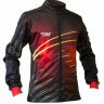 Куртка разминочная RAY, модель Casual принт (Unisex), цвет черный/красный/желтый, рисунок ЛУЧ размер 50 (L)
