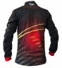 Куртка разминочная RAY, модель Casual принт (Unisex), цвет черный/красный/желтый, рисунок ЛУЧ размер 50 (L)