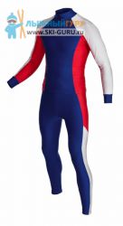 Лыжный гоночный комбинезон RAY, модель Race (Unisex), цвет темно-синий/белый/красный размер 44 (XS)