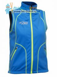 Жилет разминочный RAY, модель Star (Unisex), цвет синий/желтый шов размер 42 (XXS)