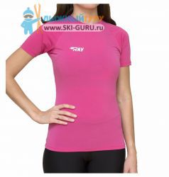 Спортивная футболка RAY, (Woman), розовая, размер 44 (S)
