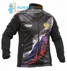 Куртка разминочная RAY, модель Pro Race принт (Kid), размер 40 (рост 146-152 см)
