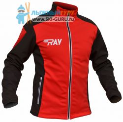 Куртка разминочная RAY, модель Race (Kid), цвет красный/черный, размер 36 (рост 135-140 см)