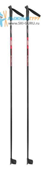 Палки для беговых лыж SportMaxim 150 см, цвет черный/красный