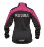 Куртка разминочная RAY, модель Pro Race (Girl), цвет малиновый/черный, размер 36 (рост 135-140 см)