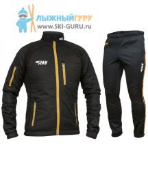Лыжный утепленный костюм модель Active (Unisex), коричневая молния 56 размер