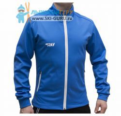 Разминочная куртка RAY, модель Casual (Kid), цвет синий/синий/белый, размер 38 (рост 140-146 см)